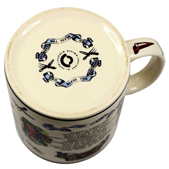 Paul Cardew Mug God Bless the Gardener England Vintage Whimsical Ceramic - Picture 6 of 6